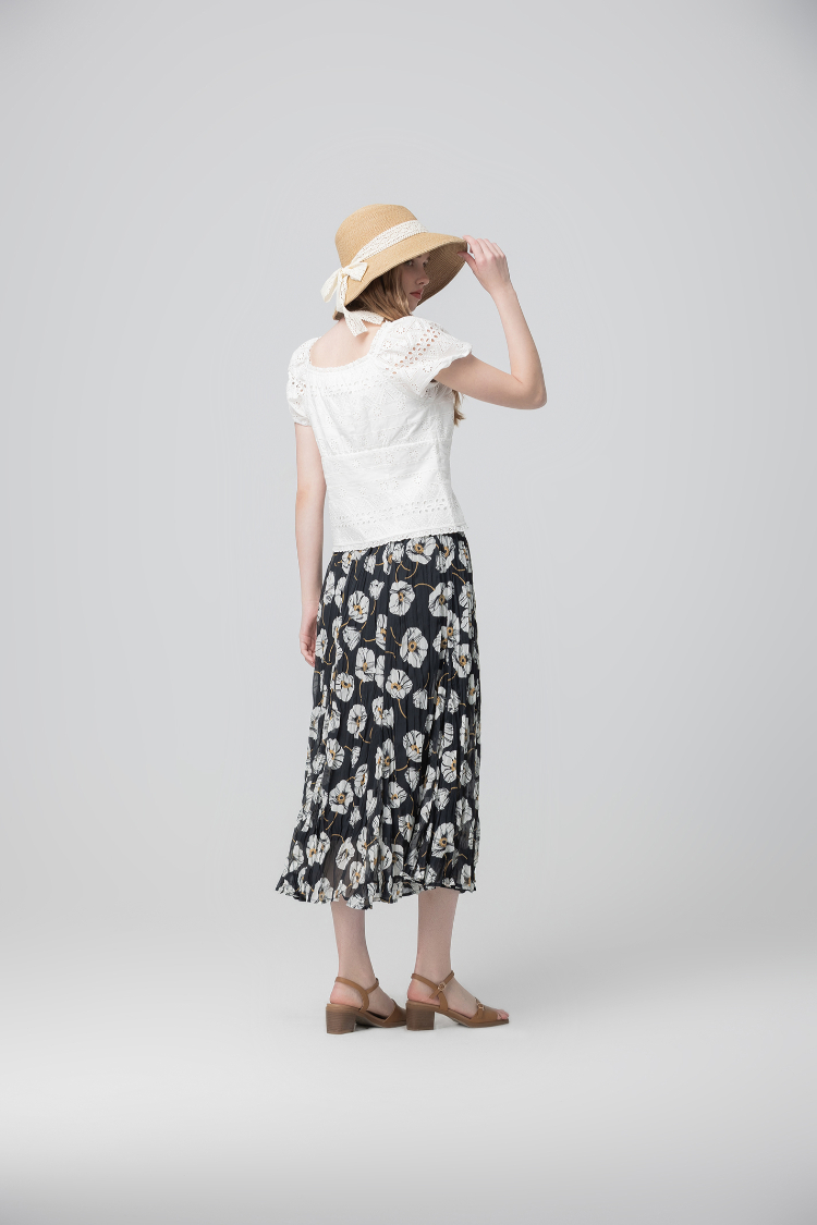 abito質感細緻百褶長裙