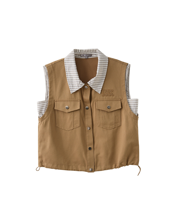 abito質感棉質工裝上衣