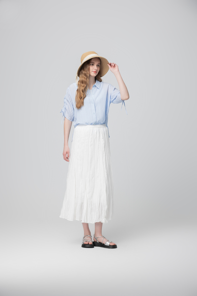 abito清新兩穿連袖襯衫