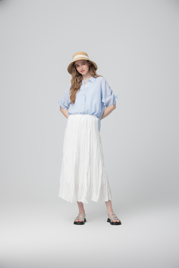 abito清新兩穿連袖襯衫