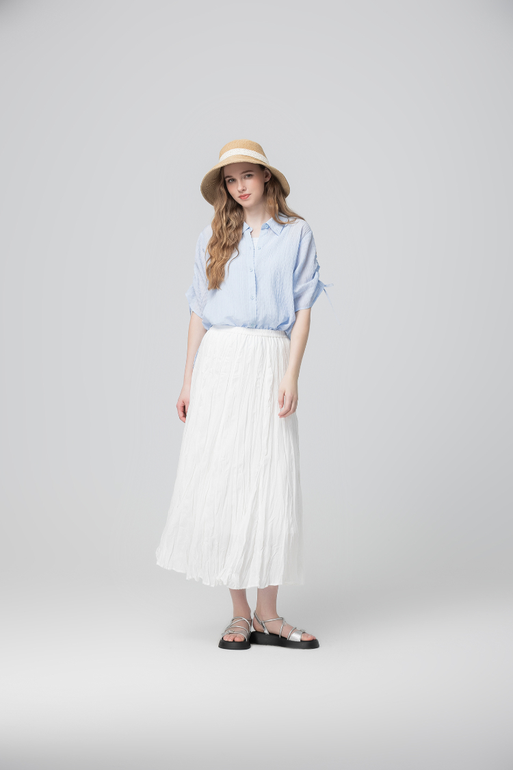 abito清新兩穿連袖襯衫