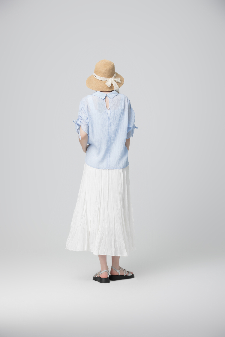 abito清新兩穿連袖襯衫