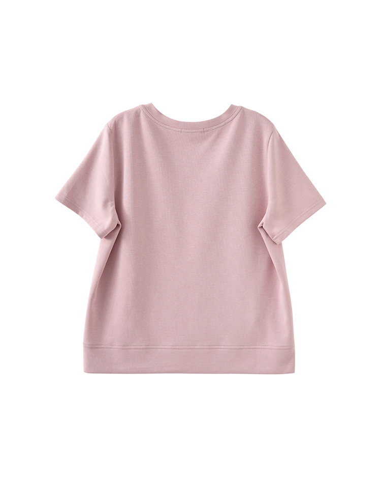 abito寬鬆圓領笑臉上衣