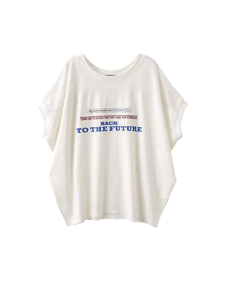 abito休閒寬鬆網布拼接上衣