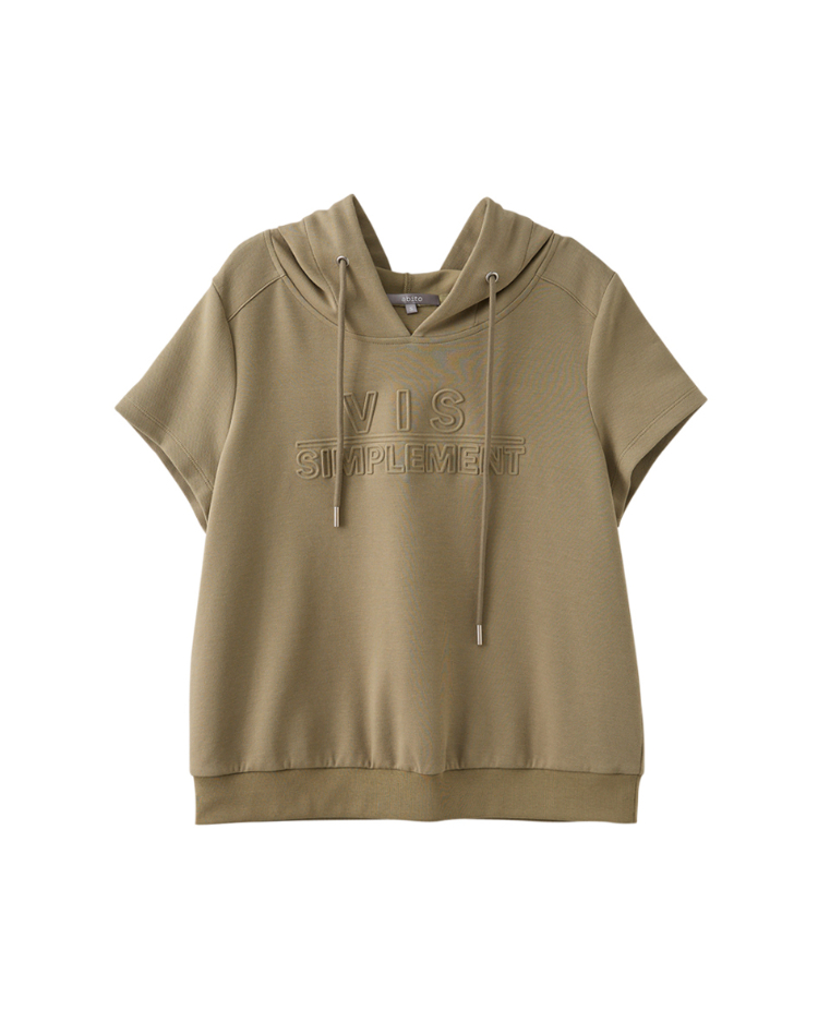 abito休閒連帽鋼印上衣