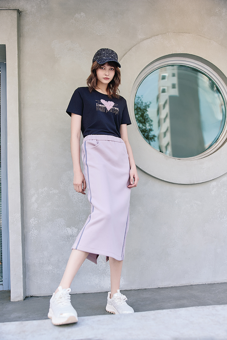 abito甜美立體網紗愛心上衣