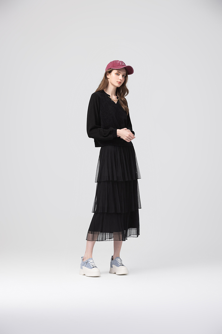 abitoV領愛心緹花上衣