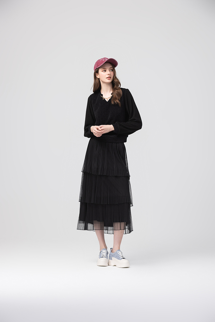 abitoV領愛心緹花上衣