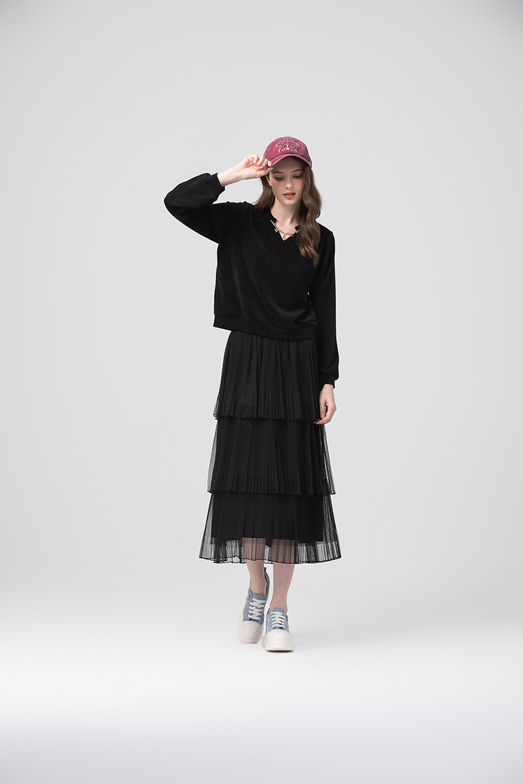 abitoV領愛心緹花上衣