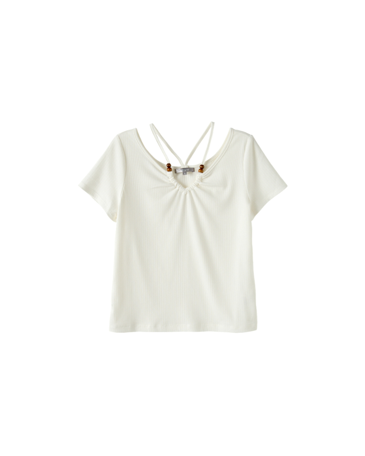 abito質感顯瘦木珠上衣