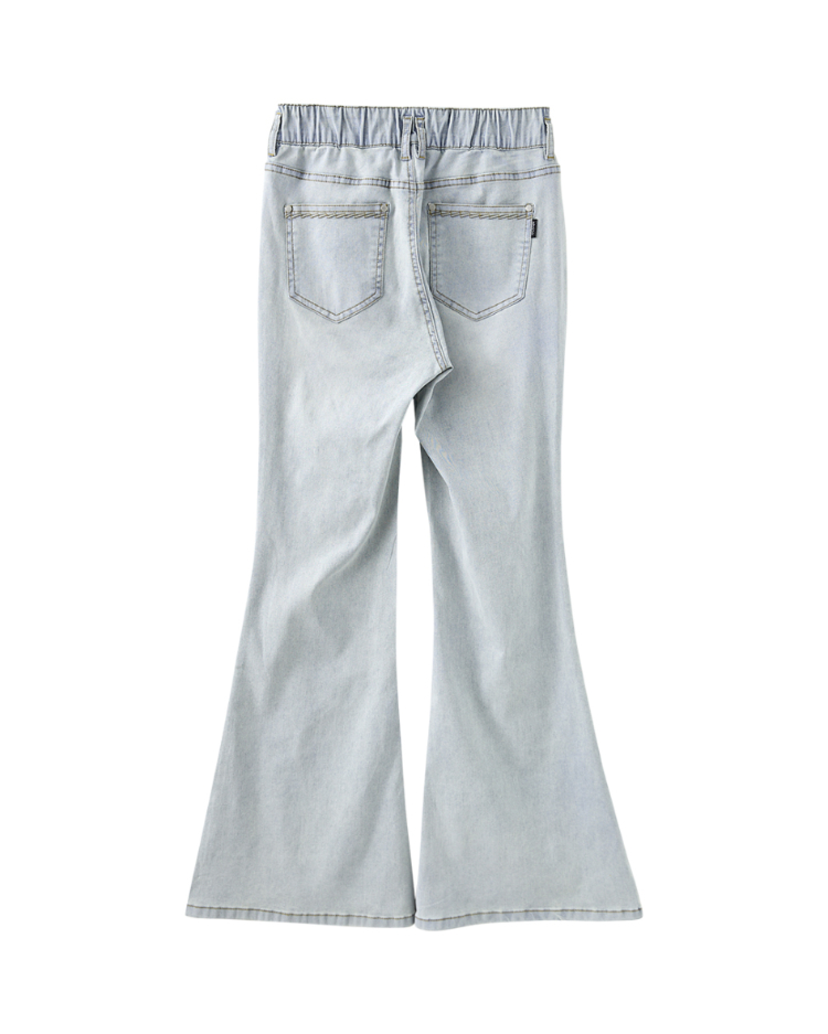 abito高腰雙釦喇叭褲