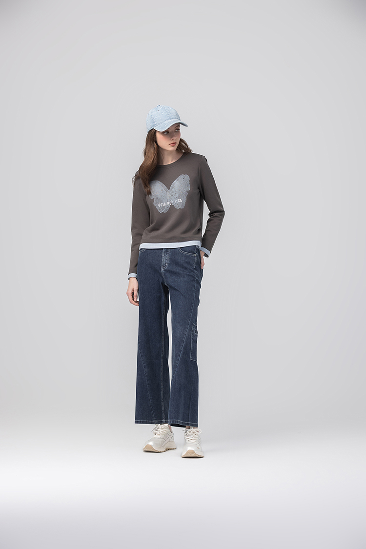 abito工裝口袋造型寬褲