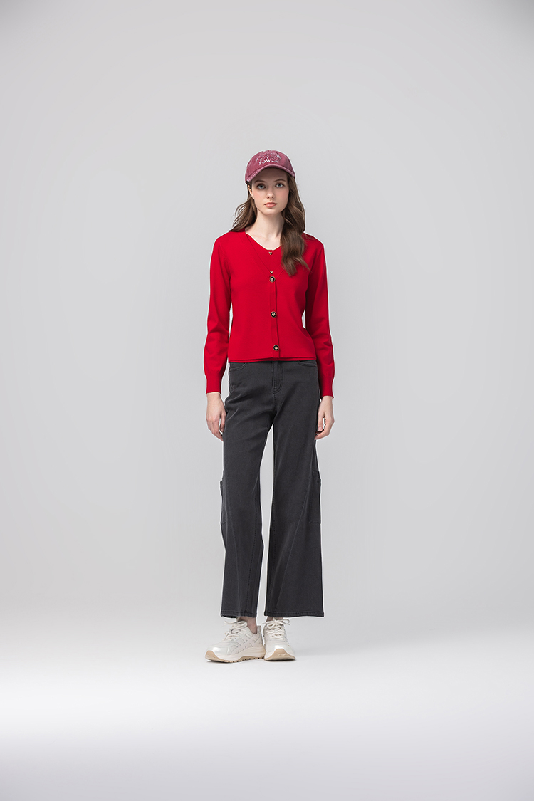 abito工裝口袋造型寬褲