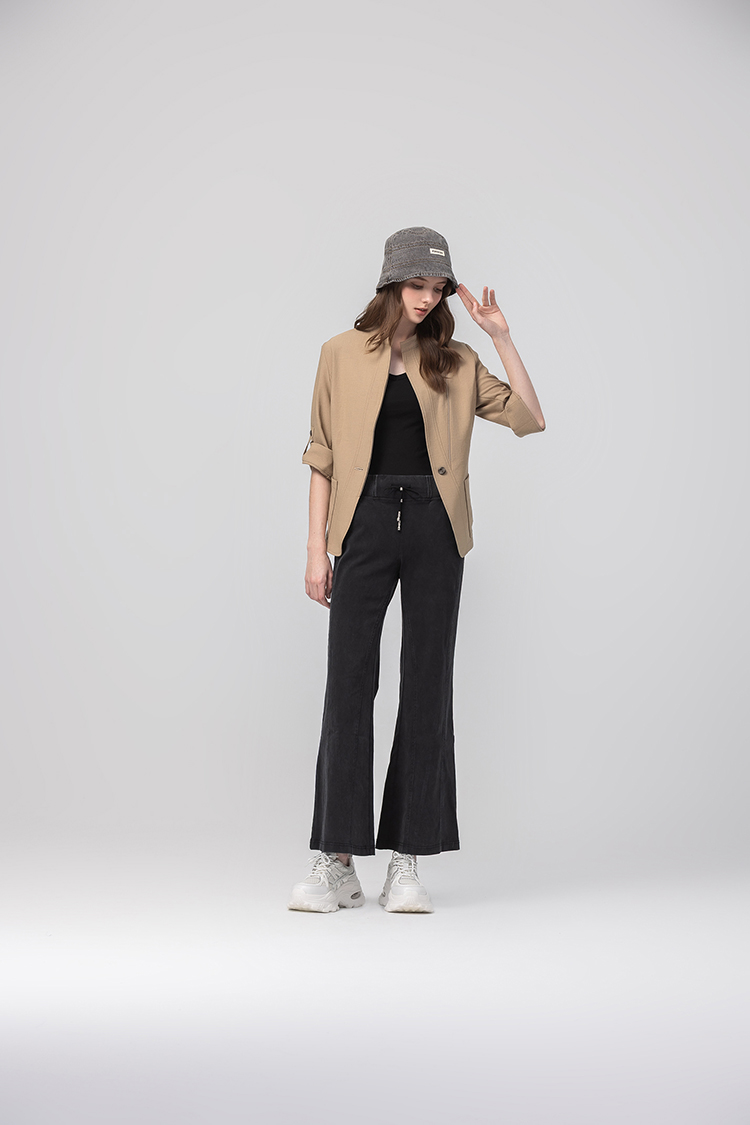 abito抽繩休閒棉質長褲