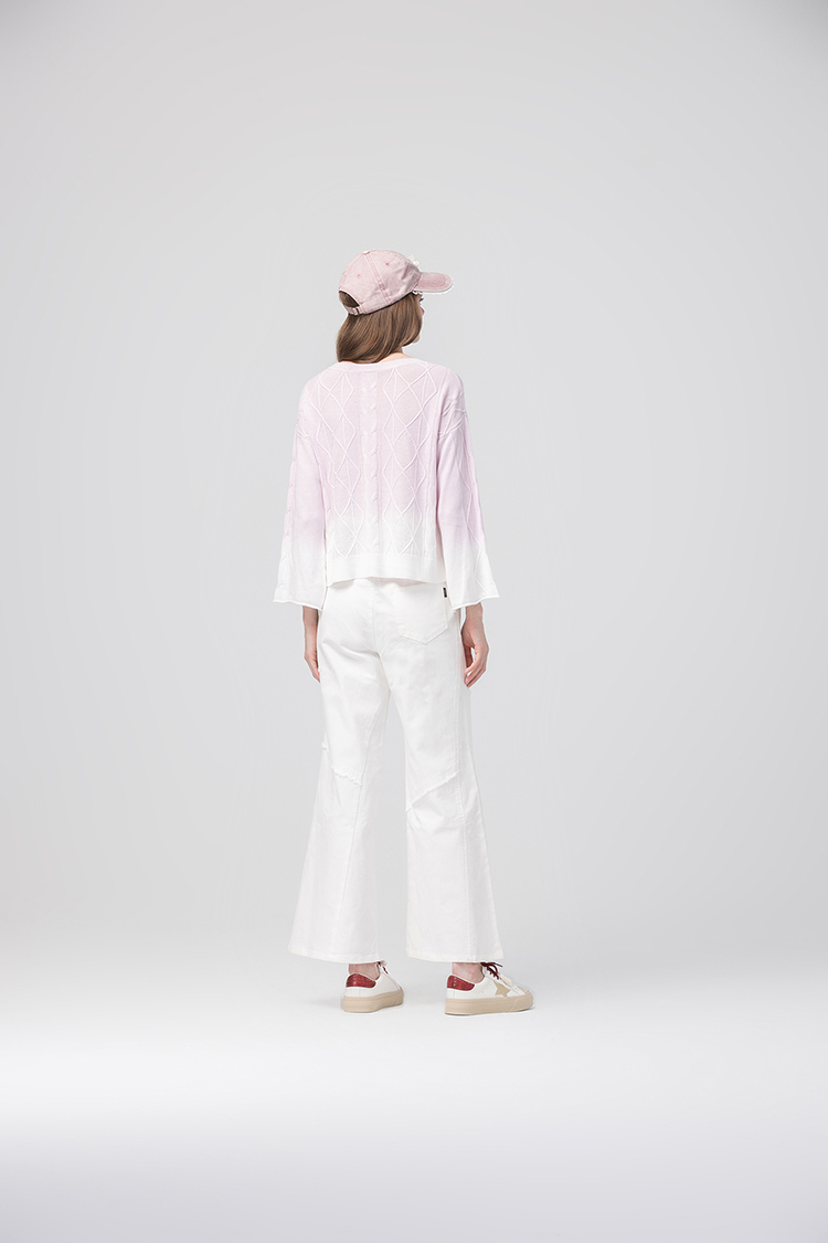 abito個性剪裁拼接寬褲