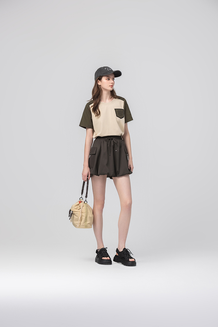 abito率性氣球感短裙