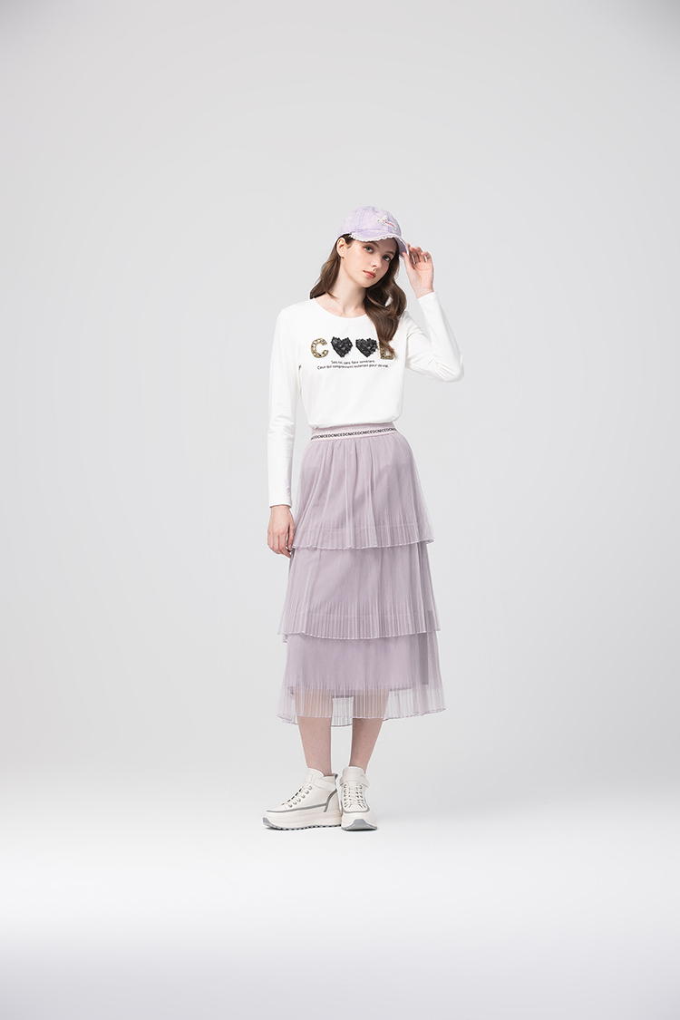 abito氣質網紗長裙