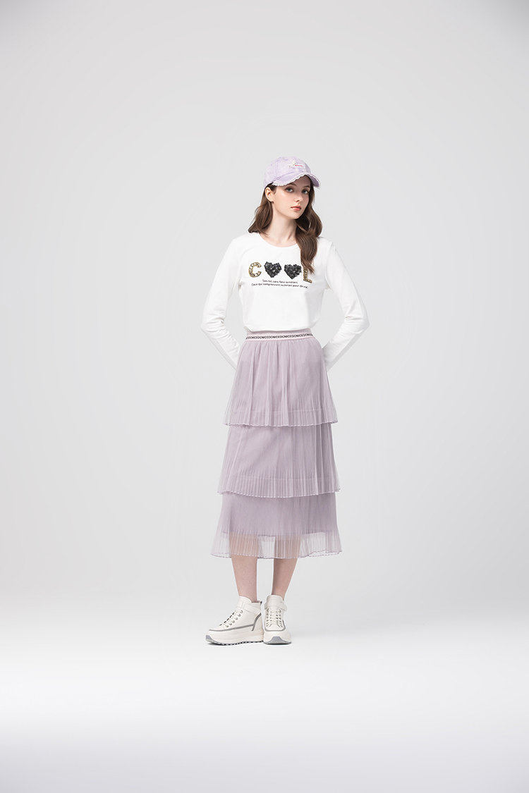 abito氣質網紗長裙