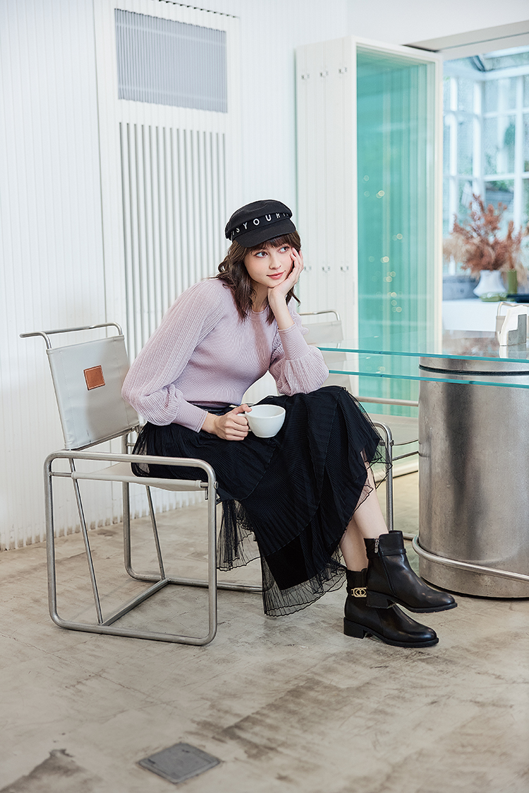 abito氣質網紗長裙