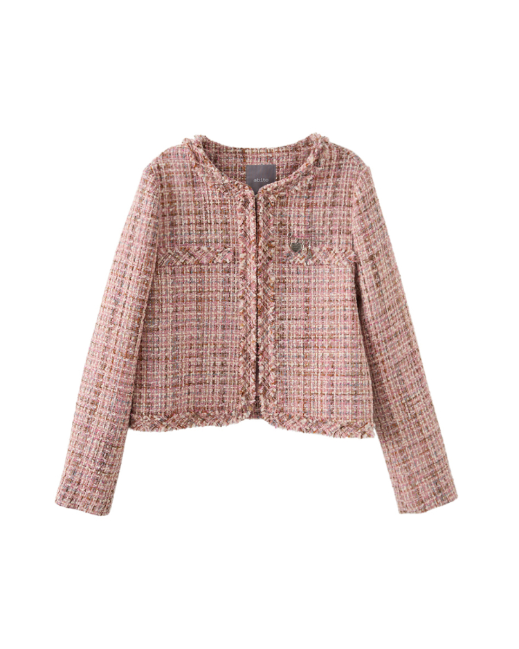 abito經典交織格紋外套
