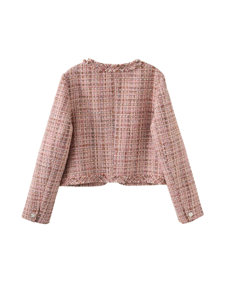 abito經典交織格紋外套