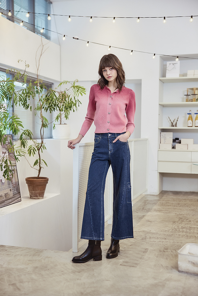 abito甜美愛心緹花外套