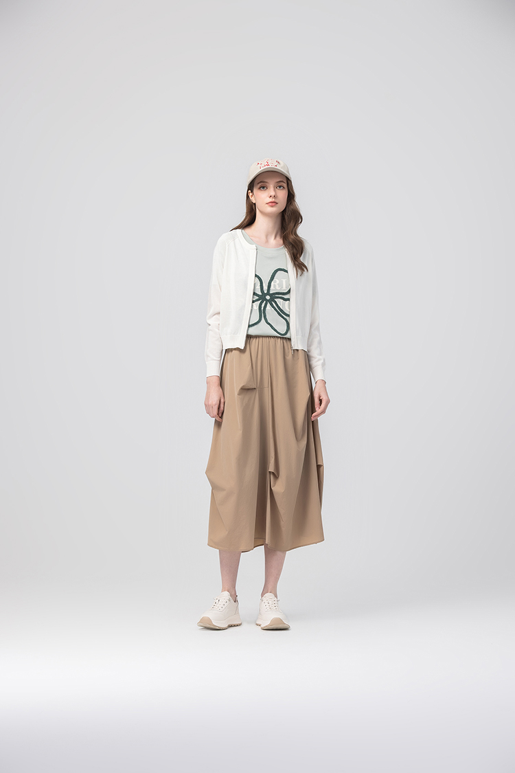 abito透膚網紗拼接針織外套