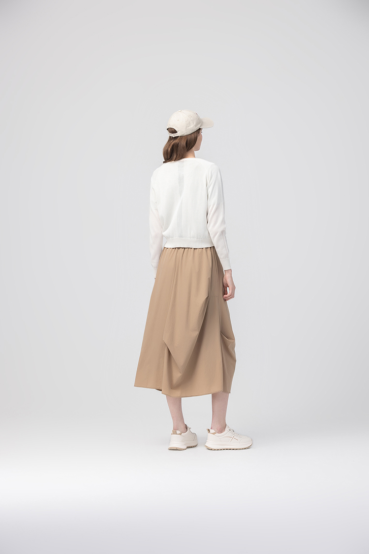 abito透膚網紗拼接針織外套