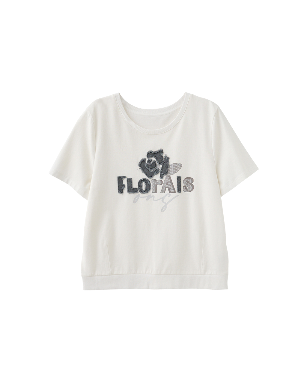 DITA個性水洗玫瑰T-shirt