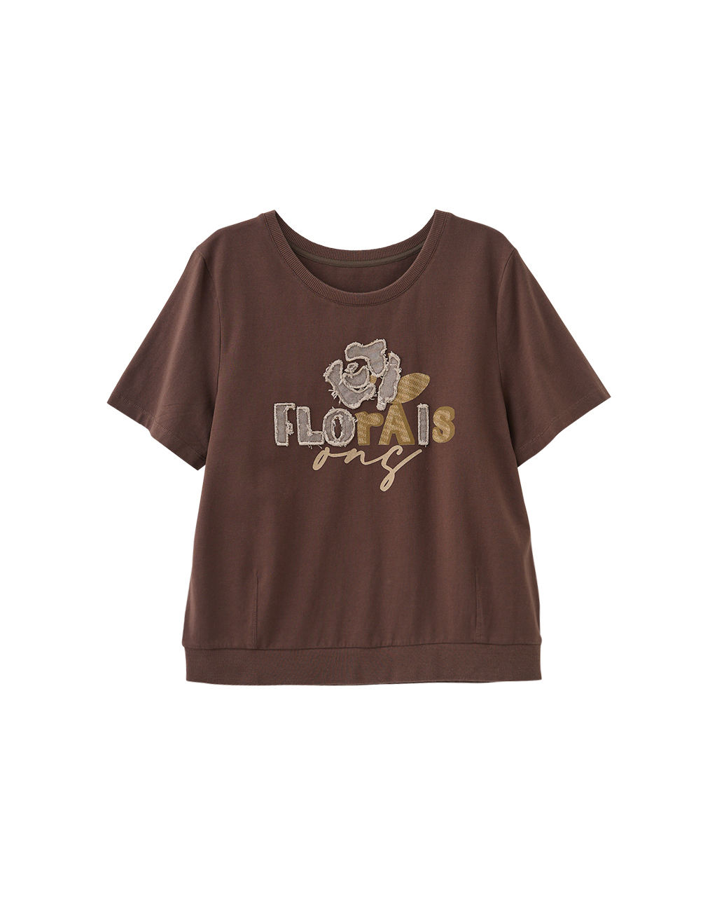 DITA個性水洗玫瑰T-shirt