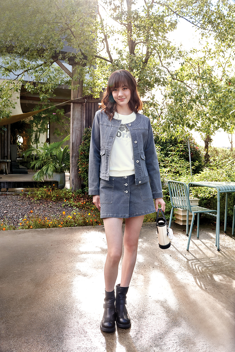 DITA甜酷個性水洗褲裙