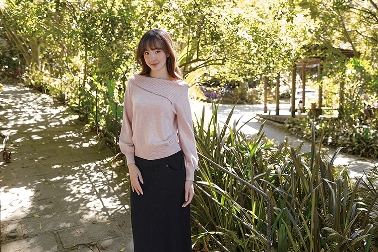 DITA氣質組織面鉛筆裙