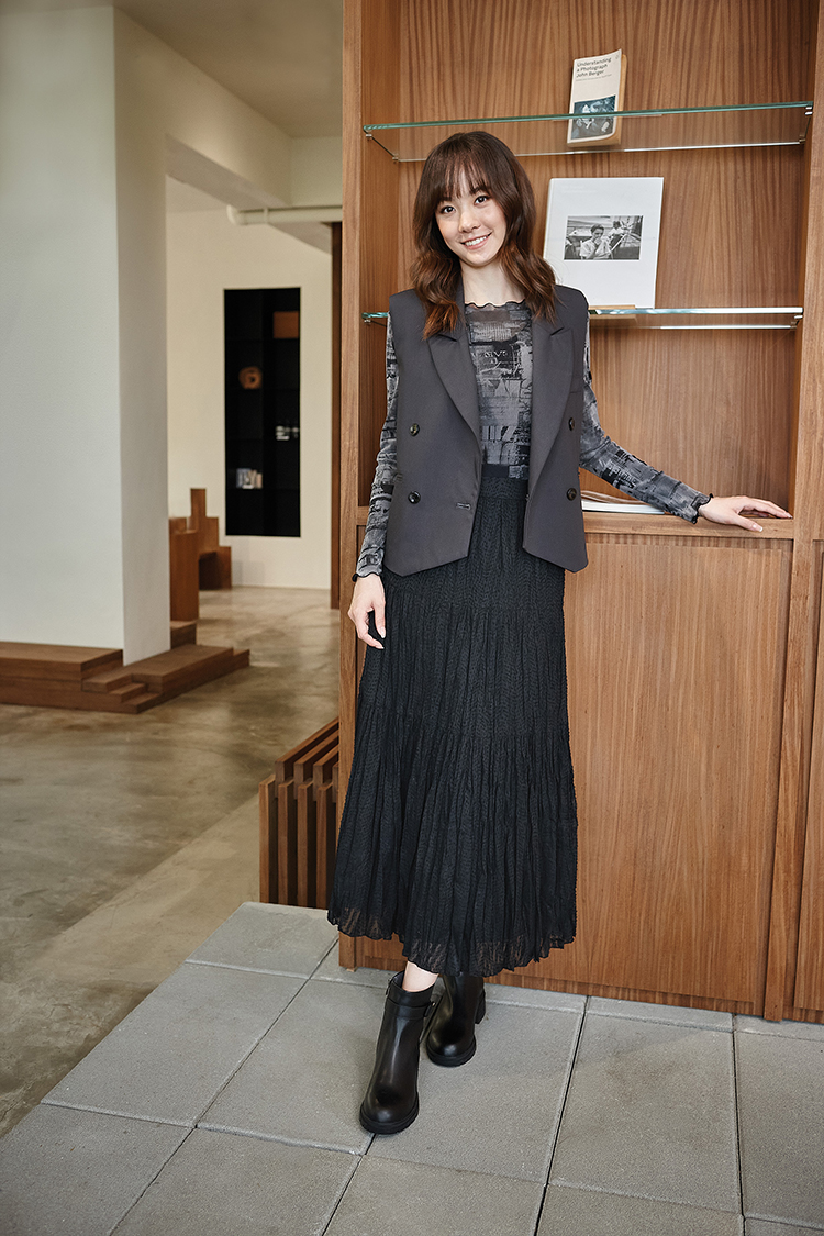 DITA浪漫薄紗組織蛋糕裙