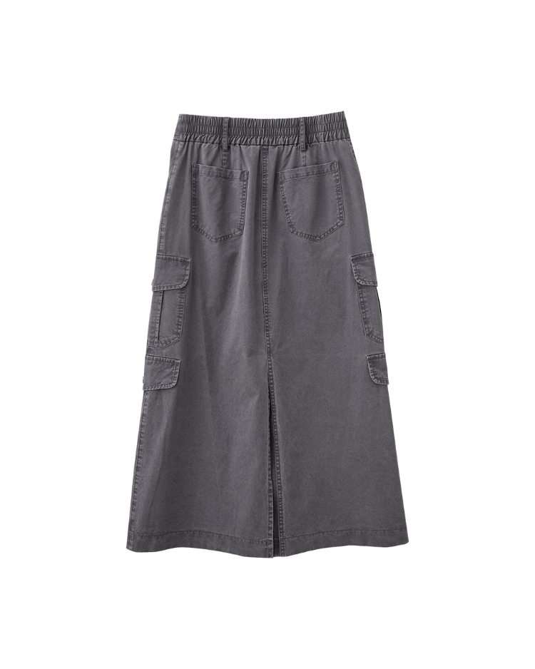 DITA兩穿式造型拉鍊工裝A字裙