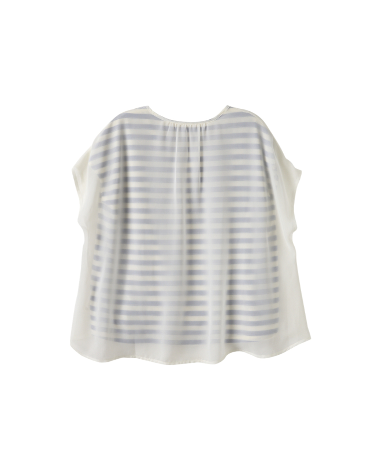 DITA條紋薄紗上衣