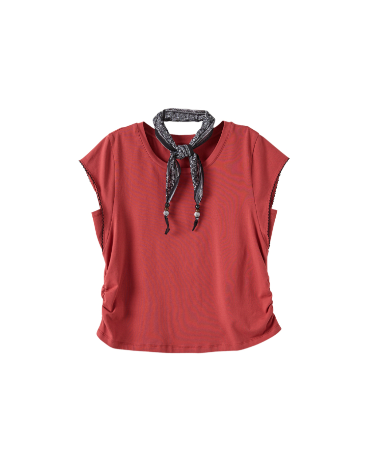 DITA法國袖修身上衣