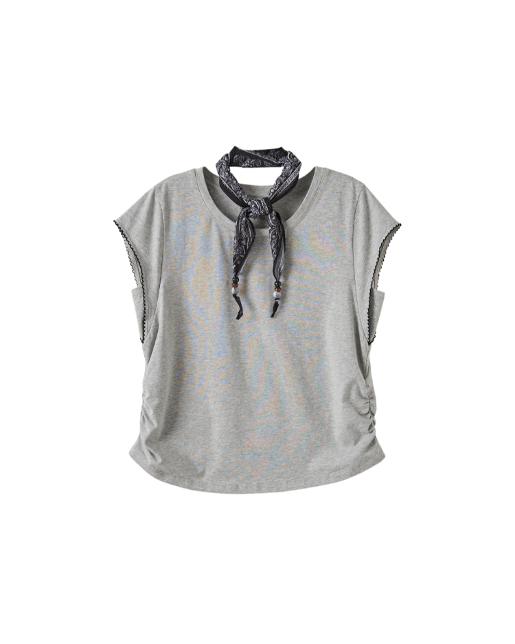 DITA法國袖修身上衣