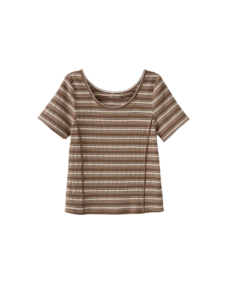 DITA條紋金屬裝飾上衣