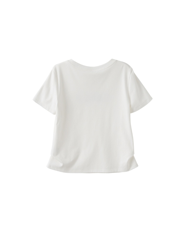 DITA簡約繡字印花上衣