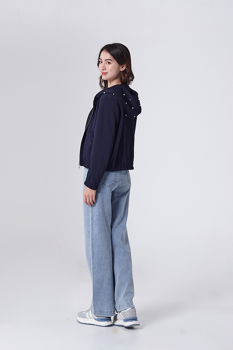 DITA甜酷感愛心水洗牛仔寬褲