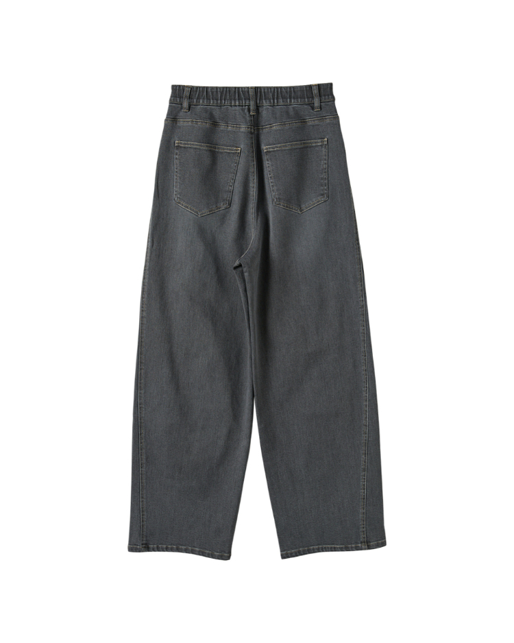 DITA個性剪接牛仔寬褲