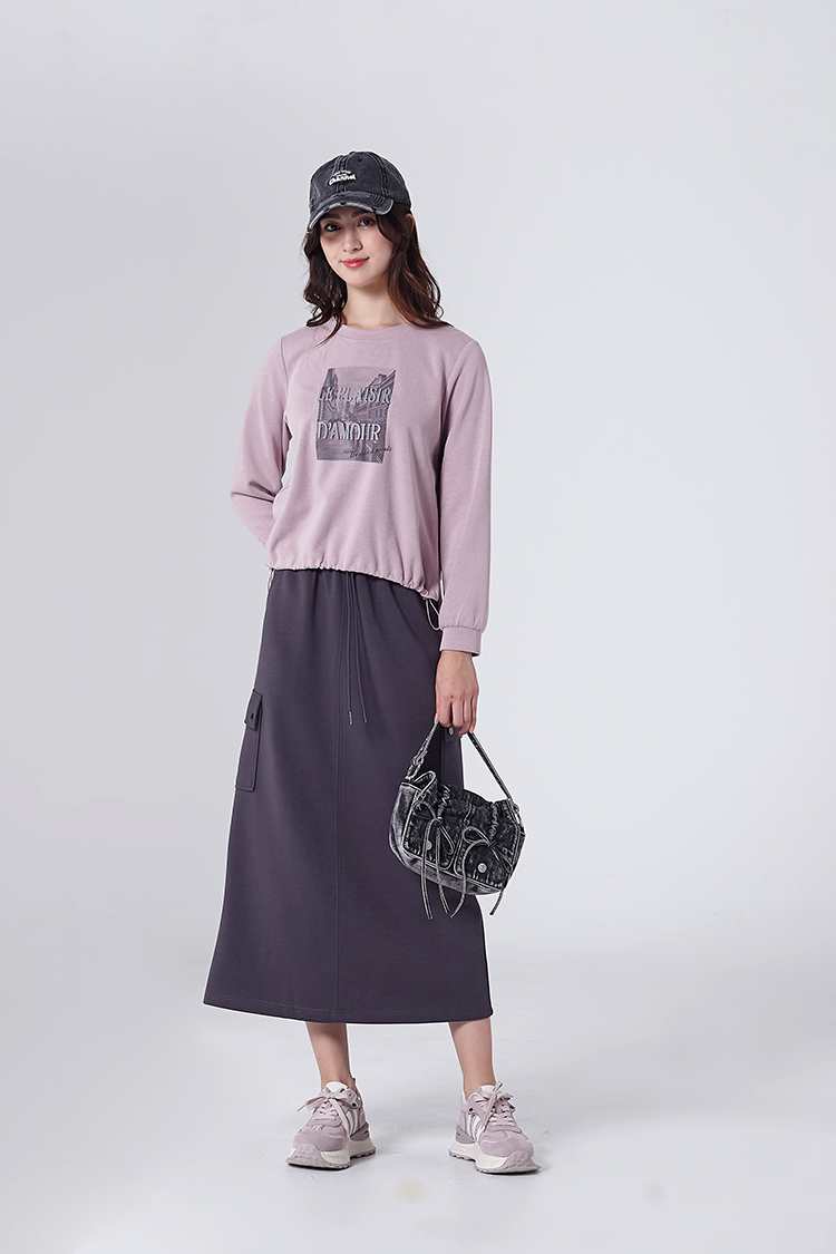 DITA運動風抽繩A字裙