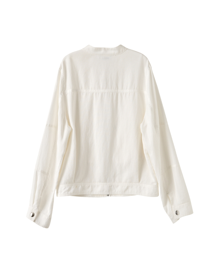 DITA合身都會風剪接外套