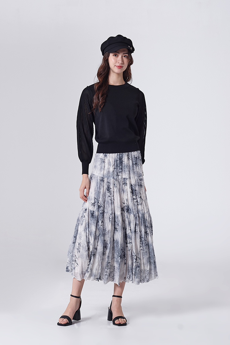 DITA微透膚優雅針織上衣