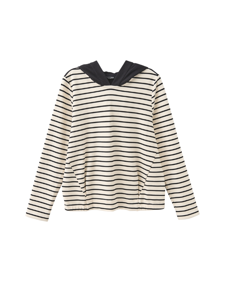 JOAN輕暖彈性薄帽T