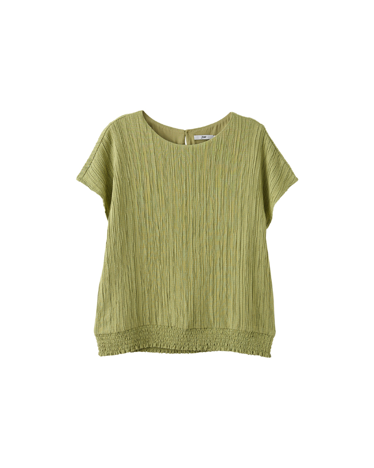 JOAN壓紋質感短袖上衣