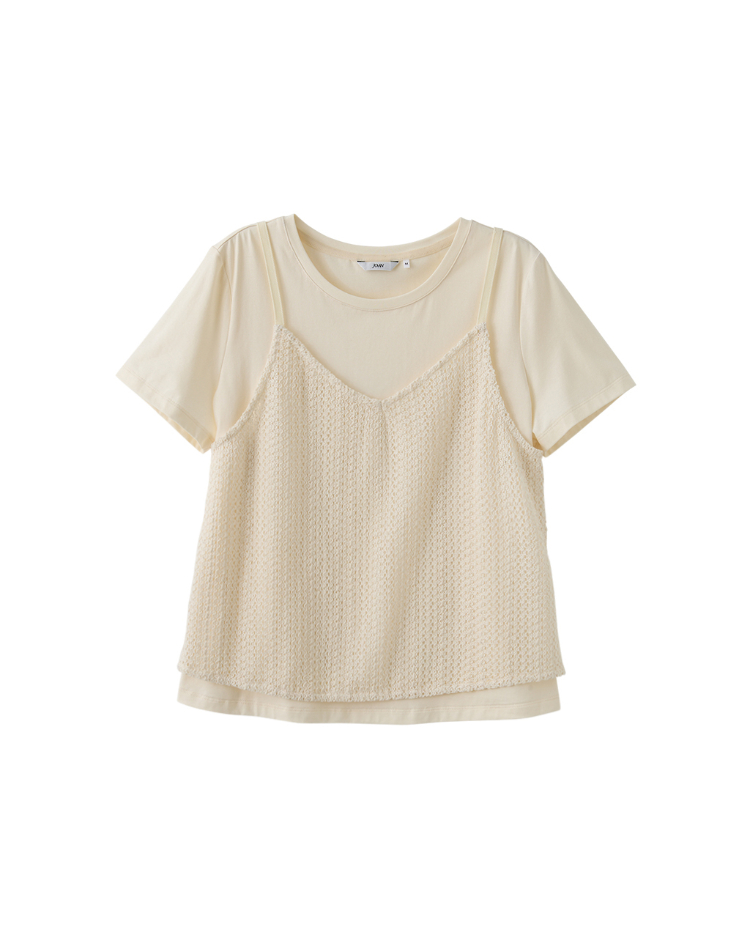 JOAN簍空背心疊穿設計上衣