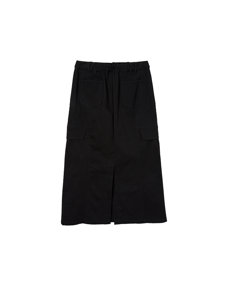 DE NOVO水洗面感造型鉛筆裙