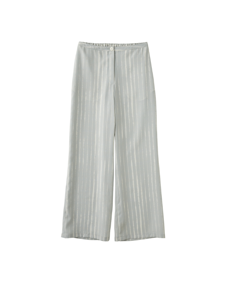 DENOVO輕奢刷紋寬版長褲