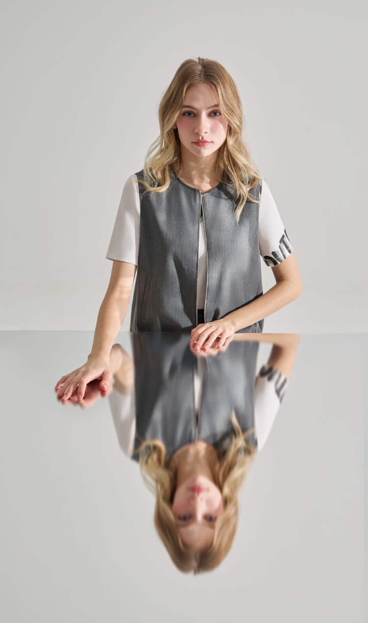 DENOVO都會休閒字母印花T恤